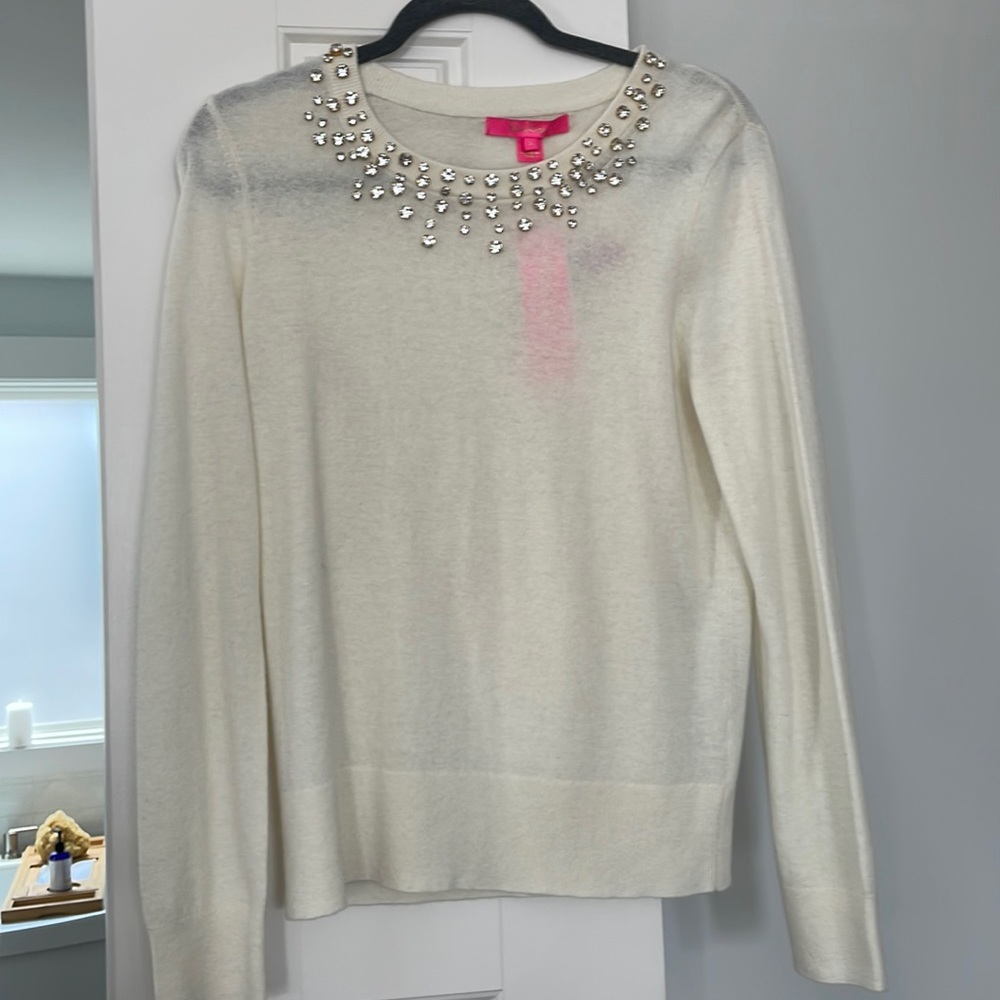 Lily Pulitzer Jeweled Sweater